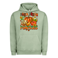 Pigment Oil Green farm fresh pupkins Urban Hoodie - AdoDesignShop
