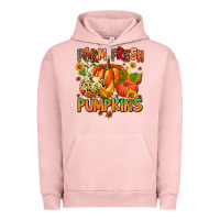 Pigment Salmon farm fresh pupkins Urban Hoodie - AdoDesignShop