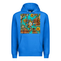 True Royal bull skull cross seamless pattern Premium Hoodie - HRA Design Shop