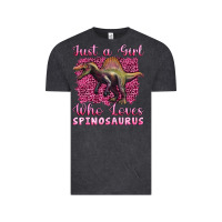 Vintage Black just a girl who loves baby spinosaurus Vintage Tee - Artiststas