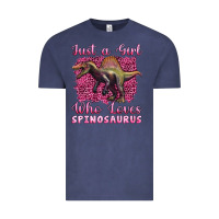 Vintage Denim just a girl who loves baby spinosaurus Vintage Tee - Artiststas