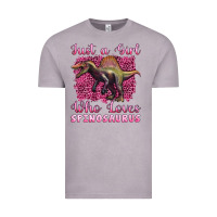 Vintage Zinc just a girl who loves baby spinosaurus Vintage Tee - Artiststas