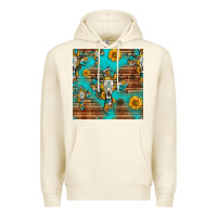 Bull Skull Cross Seamless Pattern Premium Hoodie | Teevron