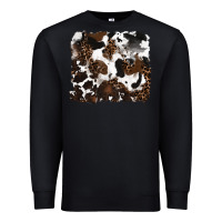 Black leopard cowhide background Premium Sweatshirt - RanaPortraitStore