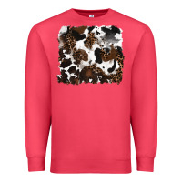 Cardinal leopard cowhide background Premium Sweatshirt - RanaPortraitStore