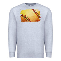 Heather Grey softball brushstroke Premium Sweatshirt - RanaPortraitStore