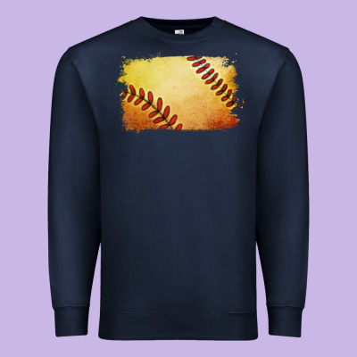Premium Sweatshirt softball brushstroke