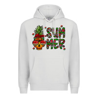 Dove Grey summer vibes Premium Hoodie - CowhideDigitalArt