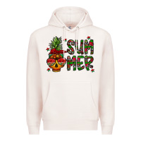 Pale Pink summer vibes Premium Hoodie - CowhideDigitalArt