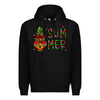 Black summer vibes Premium Hoodie - CowhideDigitalArt