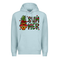 Blue Mist summer vibes Premium Hoodie - CowhideDigitalArt