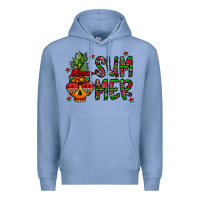 Colony Blue summer vibes Premium Hoodie - CowhideDigitalArt