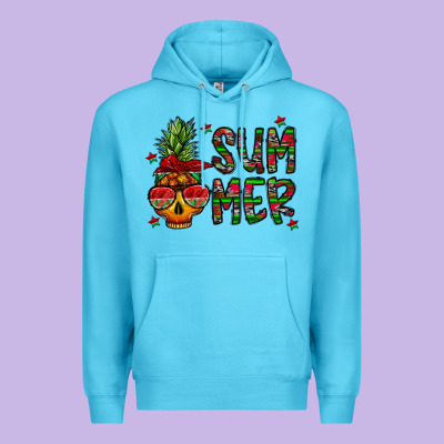 Summer Vibes Premium Hoodie Designed By Cowhidedigitalart