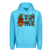 Ocean Blue summer vibes Premium Hoodie - CowhideDigitalArt