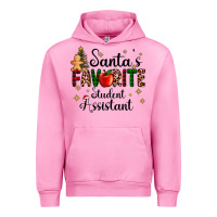 Fuchsia Pink santa's favorite student assistant Urban Hoodie - AdoDesignShop