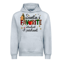 Heather Grey santa's favorite student assistant Urban Hoodie - AdoDesignShop
