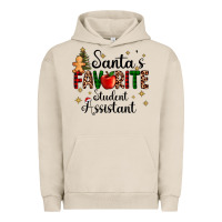 Pigment French Oak santa's favorite student assistant Urban Hoodie - AdoDesignShop