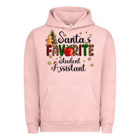 Pigment Salmon santa's favorite student assistant Urban Hoodie - AdoDesignShop