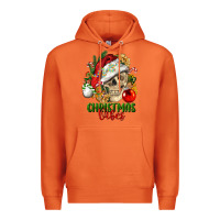 Carrot Christmas Vibes Human Skull Premium Hoodie - FaDigitalArtStudio