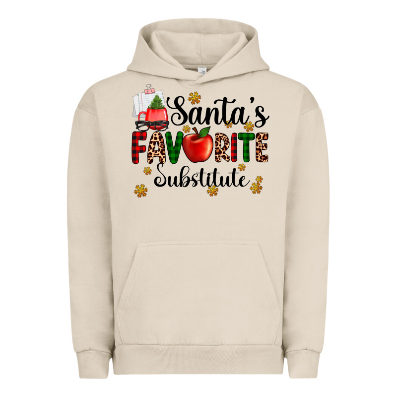 Santa's Favorite Substitute Urban Hoodie by AdoDesignShop | Teevron