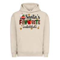 Pigment French Oak santa's favorite substitute Urban Hoodie - AdoDesignShop