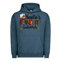 Pigment Midnight Navy santa's favorite substitute Urban Hoodie - AdoDesignShop