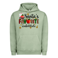 Pigment Oil Green santa's favorite substitute Urban Hoodie - AdoDesignShop