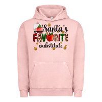 Pigment Salmon santa's favorite substitute Urban Hoodie - AdoDesignShop