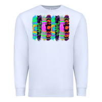 White tie dye brushstrokes Premium Sweatshirt - RanaPortraitStore
