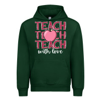 Forest Green teach with love Urban Hoodie - JahusDesignShop
