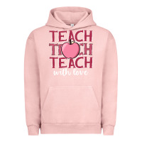 Pigment Salmon teach with love Urban Hoodie - JahusDesignShop