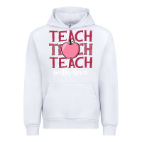 White teach with love Urban Hoodie - JahusDesignShop
