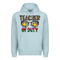 Blue Mist teacher of duty Premium Hoodie - CowhideDigitalArt