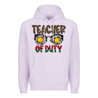 Lilac teacher of duty Premium Hoodie - CowhideDigitalArt