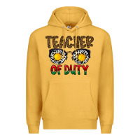 Mustard teacher of duty Premium Hoodie - CowhideDigitalArt