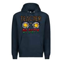 Navy teacher of duty Premium Hoodie - CowhideDigitalArt