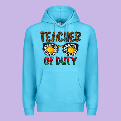 Teacher Of Duty Premium Hoodie Designed By Cowhidedigitalart