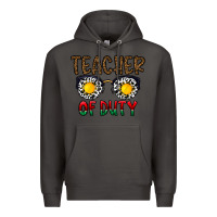 Smoke teacher of duty Premium Hoodie - CowhideDigitalArt