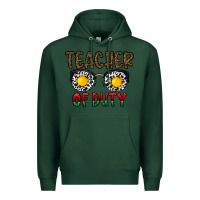 Sports Green teacher of duty Premium Hoodie - CowhideDigitalArt