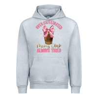 Heather Grey over caffeinated moms club Urban Hoodie - JahusDesignShop