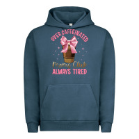 Pigment Midnight Navy over caffeinated moms club Urban Hoodie - JahusDesignShop