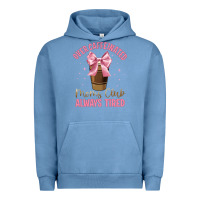 Pigment Pebble Blue over caffeinated moms club Urban Hoodie - JahusDesignShop