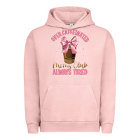 Pigment Salmon over caffeinated moms club Urban Hoodie - JahusDesignShop
