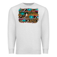 Oatmeal Heather western background Premium Sweatshirt - RanaPortraitStore