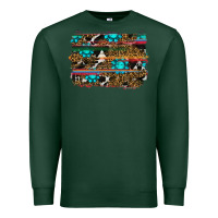 Sports Green western background Premium Sweatshirt - RanaPortraitStore