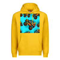 Lemon monster truck pre teen seamless pattern Premium Hoodie - HRA Design Shop
