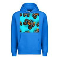 True Royal monster truck pre teen seamless pattern Premium Hoodie - HRA Design Shop