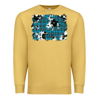 Antique Gold winter plaid cowhide pattern background Premium Sweatshirt - RanaPortraitStore
