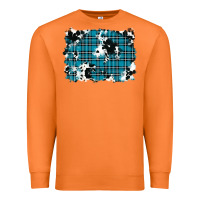 Carrot winter plaid cowhide pattern background Premium Sweatshirt - RanaPortraitStore