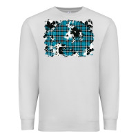 Dove Grey winter plaid cowhide pattern background Premium Sweatshirt - RanaPortraitStore